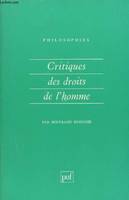 CRITIQUES DES DROITS DE L'HOMME