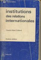 Institutions des relations internationales - 