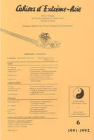 6, Cahiers d'Extrême-Asie n° 06 (1991-1992), Chamanisme coréen / Korean Shamanism