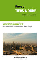 Revue Tiers Monde n°222 (2/2015) Variations sur l'Égypte, Variations sur l'Égypte