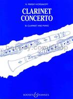 Clarinet Concerto, Clarinet in B flat and Orchestra. Réduction pour piano avec partie soliste.