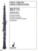 Sonata in C minor, oboe (violin) and basso continuo.