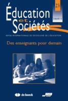 Education et Sociétés, n° 023/2009, Des enseignants pour demain