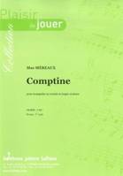 Comptine, Pour trompette ou cornet ou bugle et piano