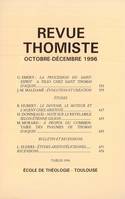 Revue thomiste - N°4/1996