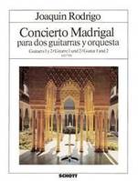 Concierto Madrigal, 2 guitars and orchestra. Partie soliste.