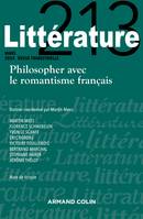 Littérature Nº213 1/2023, Philosopher avec le romantisme français