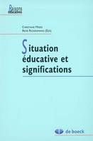 Situation éducative et significations