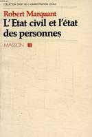 L'État civil et l'état des personnes