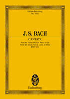 Cantata No. 131 (Psalm 130), Aus der Tiefe rufe ich, Herr, zu dir. BWV 131. 4 solo parts, choir and chamber orchestra. Partition d'étude.
