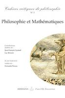 Cahiers critiques de philosophie n°3, Philosophie et mathématiques