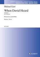 When David heard, Anthem. mixed choir (SSATBB). Partition de chœur.