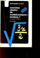 1, Analyse, Exercices résolus de mathématiques