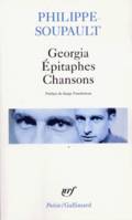 Georgia - Épitaphes - Chansons, et autres poèmes