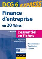 6, DCG 6 - Finance d'entreprise - 2e éd. - en 20 fiches, en 20 fiches