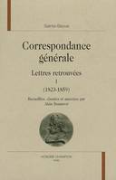 Correspondance générale / Sainte-Beuve, I, 1823-1859, Lettres retrouvées, 1823-1859