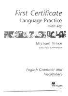 First Certificate language Practice