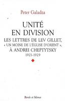 unite en division/lev gillet et a cheptytsky, les lettres de Lev Gillet, 