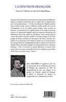 La désunion française / essai sur l'altérité au sein de la République