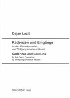 Kadenzen und Eingänge zu den Klavierkonzerten von W. A. Mozart, für Klavier