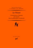 Le Néant, Contribution à l'histoire du non-être dans la philosophie occidentale