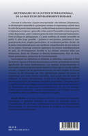 Dictionnaire de la justice internationale, de la paix et du développement durable, Principaux termes et expressions - (2e édition revue et complétée)