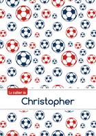 Le cahier de Christopher - Petits carreaux, 96p, A5 - Football Paris