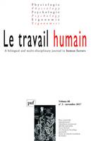 Le travail humain 2017 - vol. 80 - n° 3