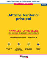 Attaché territorial principal, 2023, Examen professionnel, catégorie a