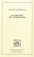 Les principes de la philosophie, 2, PRINCIPES DE LA PHILOSOPHIE