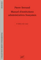 Manuel d'institutions administratives françaises