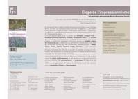 Eloges et critiques de l'impressionnisme / de Charles Baudelaire à Georges Clemenceau : une antholog, de Charles Baudelaire à Georges Clémenceau