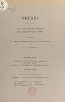 Contribution à l'étude des facultés anabolisantes de la ratte gravide. Caractères et déterminisme de l'anabolisme protéique, Thèse présentée à la Faculté des sciences de l'Université de Paris pour obtenir le grade de Docteur ès sciences naturelles. Sui...