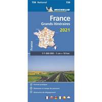 Carte Nationale Grands Itinéraires France 2021