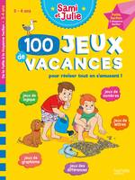 100 Jeux de vacances - Sami et Julie - De la PS à la MS - Cahier de vacances 2024