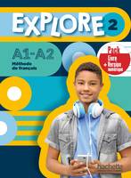 Explore 2 - Pack Livre + Version numérique (A1-A2)