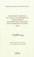 EMMANUEL-ETIENNE DUVILLARD DE DURAND. PRINCIPES ET FORMULES DU CALCUL