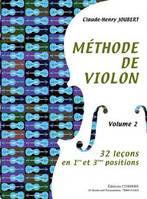 Méthode de violon Vol.2, 32 leçons 1ere et 3e positions