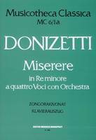 Miserere in re minore MC 6/1, a quattro voci con orchestra (piano)