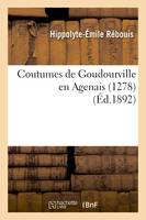 Coutumes de Goudourville en Agenais (1278)