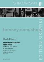 Premiere Rhapsodie; Petit Piece, for piano and violin. piano and violin.