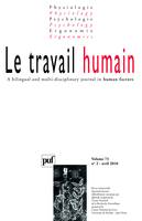 Le travail humain 2010 - vol. 73 - n° 2