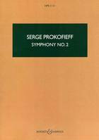 Symphony No. 2, HPS 1111. op. 40. orchestra. Partition d'étude.