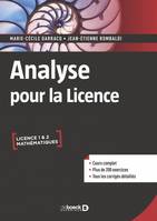 Analyse pour la licence, Cours complet. 200 exercices corrigés