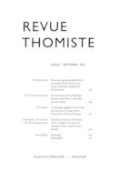 Revue thomiste - N°3/2016