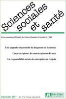 REVUE SCIENCES SOCIALES ET SANTE N.35 ; une approche séquentielle du diagnostic de l'autisme ; n.3 ;