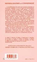 Mondialisation et citoyenneté [Paperback] Collectif; Uzunidis, Dimitri and Michiels, Jean-Pierre, [colloque, 