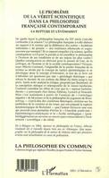 Le Problème de la Vérité Scientifique dans la Philosophie Française Contemporaine, La rupture et l'événement