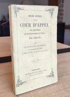 Annuaire statistique de la Cour d'Appel de Grenoble et du Département de l'Isère pour l'année 1851, suivi du dictionnaire des comunes du département de l'Isère, classées par bureau de poste et par perception