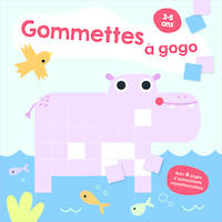 L'hippopotame Gommettes à gogo